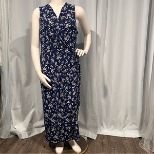 Floral Blue Maxi Dress
